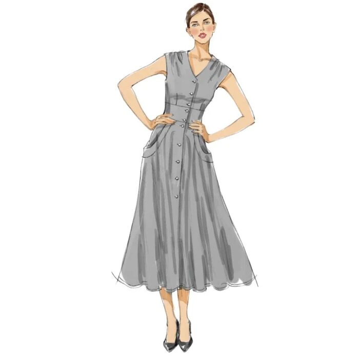 Vogue Sewing Pattern 8577 (A) - Misses Dress 8-14 V8577 8-14 - Image 5