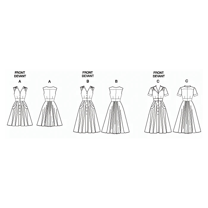 Vogue Sewing Pattern 8577 (A) - Misses Dress 8-14 V8577 8-14 - Image 7