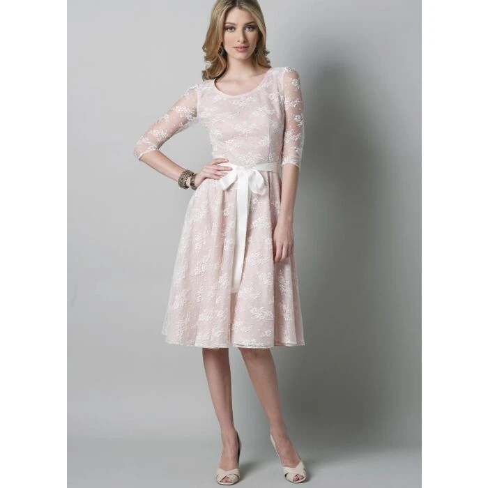 Vogue Sewing Pattern 8766 (AA) - Misses & Petite Dress 6-12 V8766 6-12 - Image 2