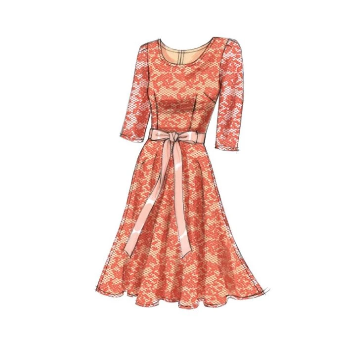 Vogue Sewing Pattern 8766 (AA) - Misses & Petite Dress 6-12 V8766 6-12 - Image 14