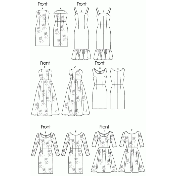 Vogue Sewing Pattern 8766 (AA) - Misses & Petite Dress 6-12 V8766 6-12 - Image 13