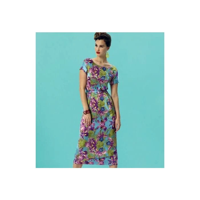 Vogue Sewing Pattern 8875 (F5) - Misses Dress Belt Coat 16-24 V8875F5 16-24 - Image 4