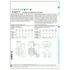 Vogue Sewing Pattern 8975 (ZZ) - Misses Dress & Jacket L-XXL V8975 L-XXL