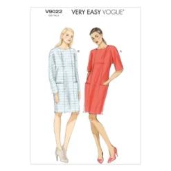 Vogue Sewing Pattern 9022 (ZZ) - Misses Dress L-XXL V9022 L-XXL