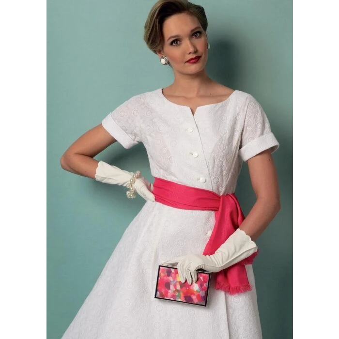 Vogue Sewing Pattern 9105 (A5) - Misses Dress & Sash V9105 6-14 V9105 6-14 - Image 8