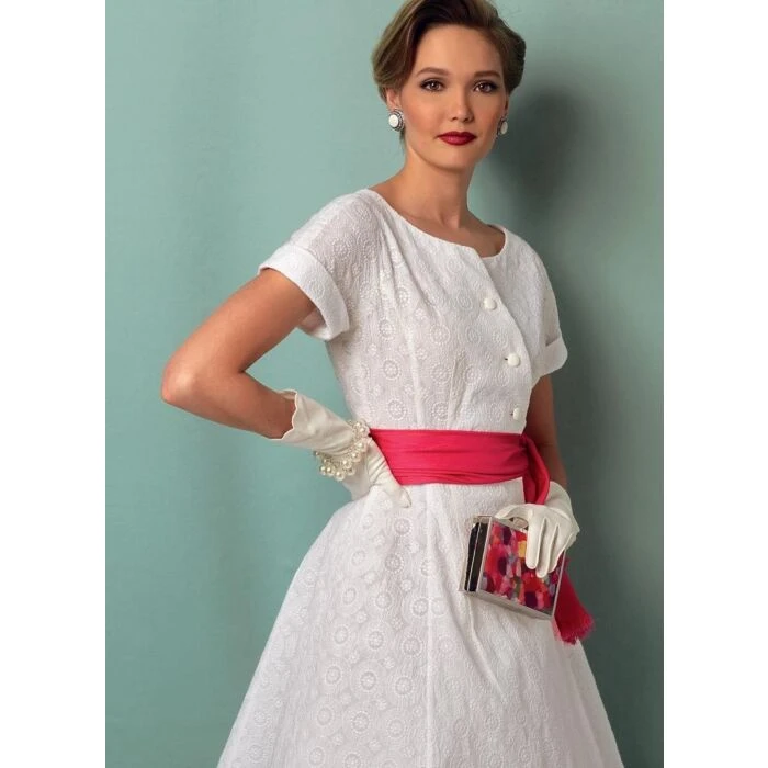 Vogue Sewing Pattern 9105 (A5) - Misses Dress & Sash V9105 6-14 V9105 6-14 - Image 10