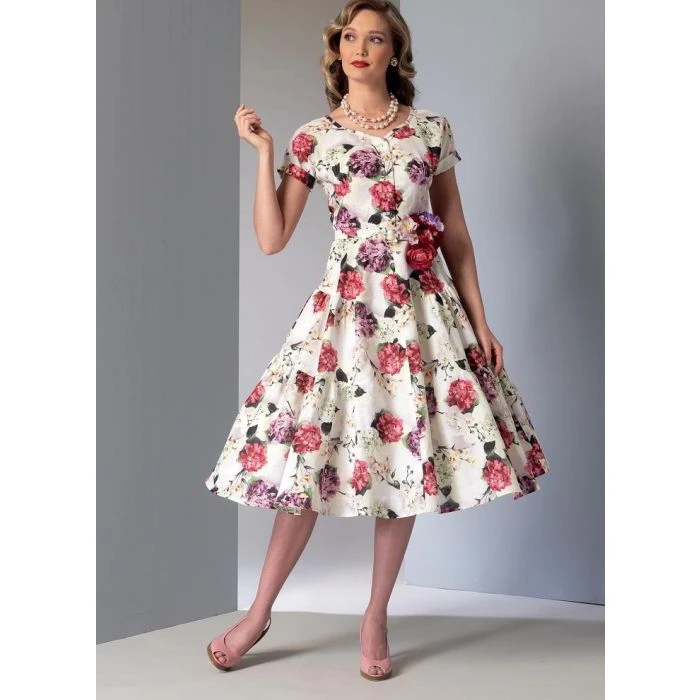 Vogue Sewing Pattern 9106 (A5) - Misses Dress & Belt V9106 6-14 V9106 6-14 - Image 4