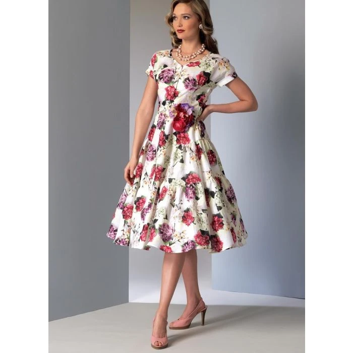 Vogue Sewing Pattern 9106 (A5) - Misses Dress & Belt V9106 6-14 V9106 6-14 - Image 5