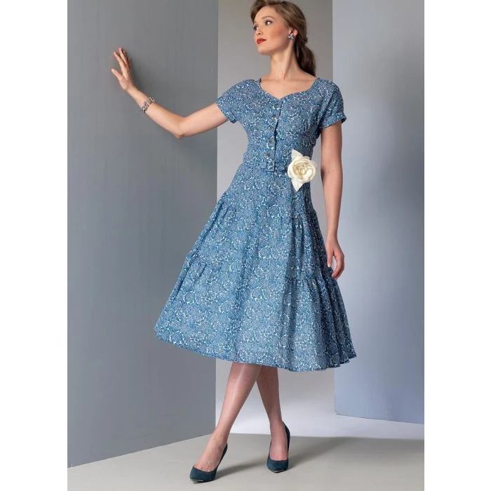 Vogue Sewing Pattern 9106 (A5) - Misses Dress & Belt V9106 6-14 V9106 6-14 - Image 6