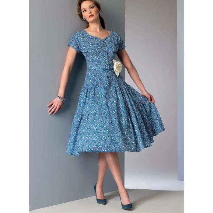 Vogue Sewing Pattern 9106 (A5) - Misses Dress & Belt V9106 6-14 V9106 6-14 - Image 7