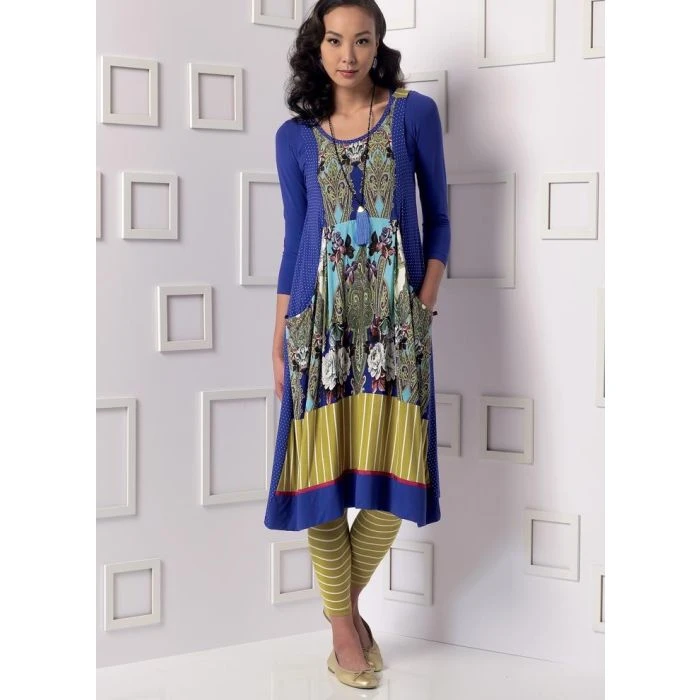 Vogue Sewing Pattern 9108 (ZZ) - Misses Top Dress & Leggings L-XXL V9108 L-XXL - Image 3