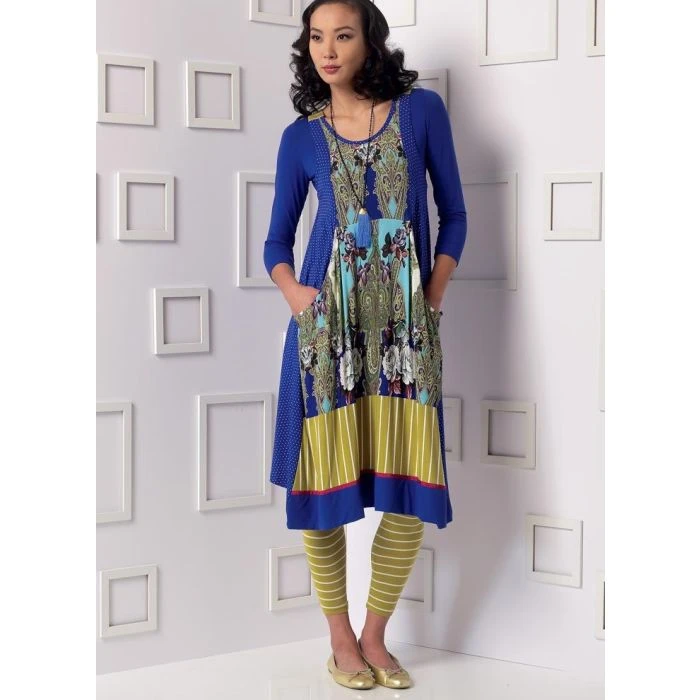 Vogue Sewing Pattern 9108 (ZZ) - Misses Top Dress & Leggings L-XXL V9108 L-XXL - Image 5