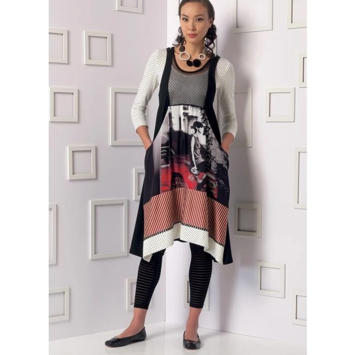 Vogue Sewing Pattern 9108 (Y) - Misses Top Dress & Leggings V9108 S-M V9108 S-M - Image 8