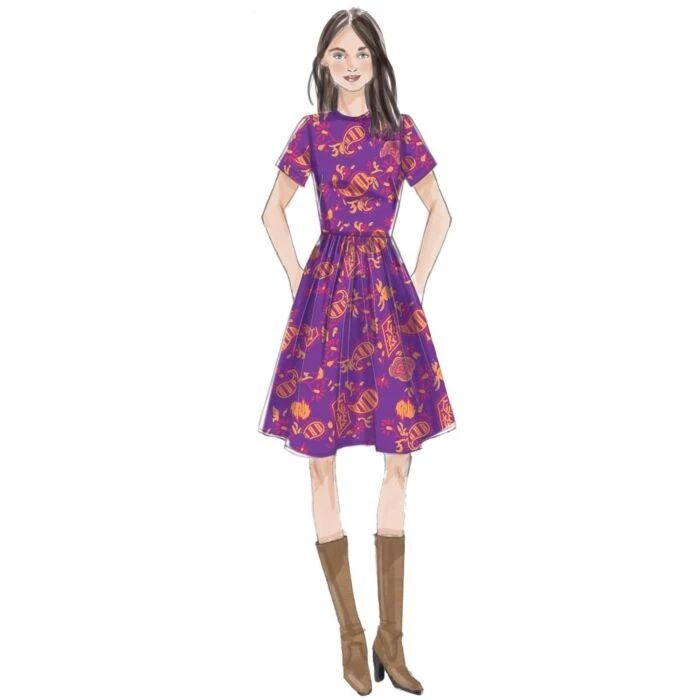 Vogue Sewing Pattern 9197 (E5) - Misses Gathered-Skirt Dress 14-22 V9197E5 14-22 - Image 4