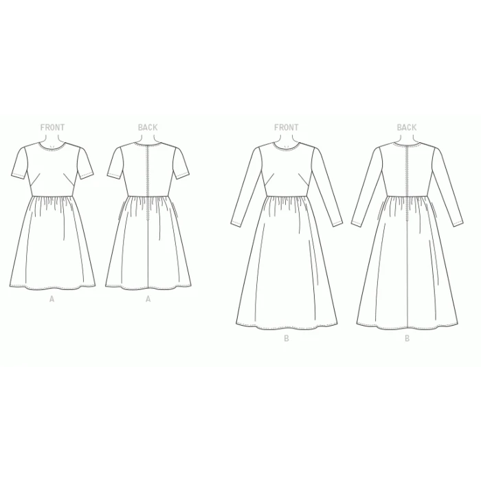 Vogue Sewing Pattern 9197 (E5) - Misses Gathered-Skirt Dress 14-22 V9197E5 14-22 - Image 5