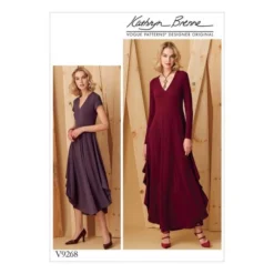 Vogue Sewing Pattern 9268 (OS) - Misses V-Neck Dress All Sizes V9268 All Sizes