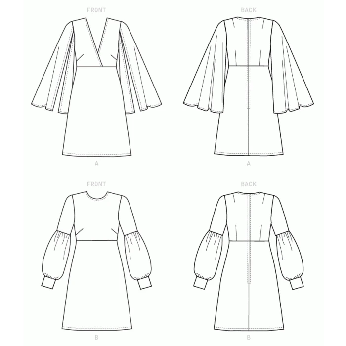 Vogue Sewing Pattern 9344 (A5) - Misses Dress 6-14 V9344 6-14 - Image 8