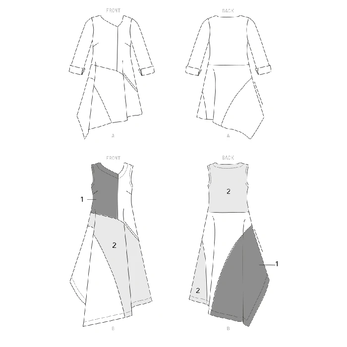 Vogue Sewing Pattern 1694 (B5) - Misses Tunic & Dress 8-16 V1694B5 8-16 - Image 7