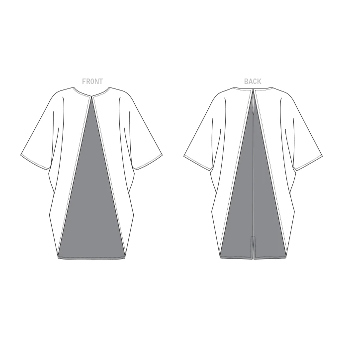 Vogue Sewing Pattern 1720 (A) - Misses Dress S-XXL V1720A S-XXL - Image 6