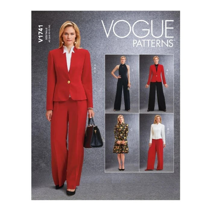Vogue Sewing Pattern 1741 (A5) - Misses Jacket Top Dress & Pants 6-14 V1741A5 6-14 - Image 2