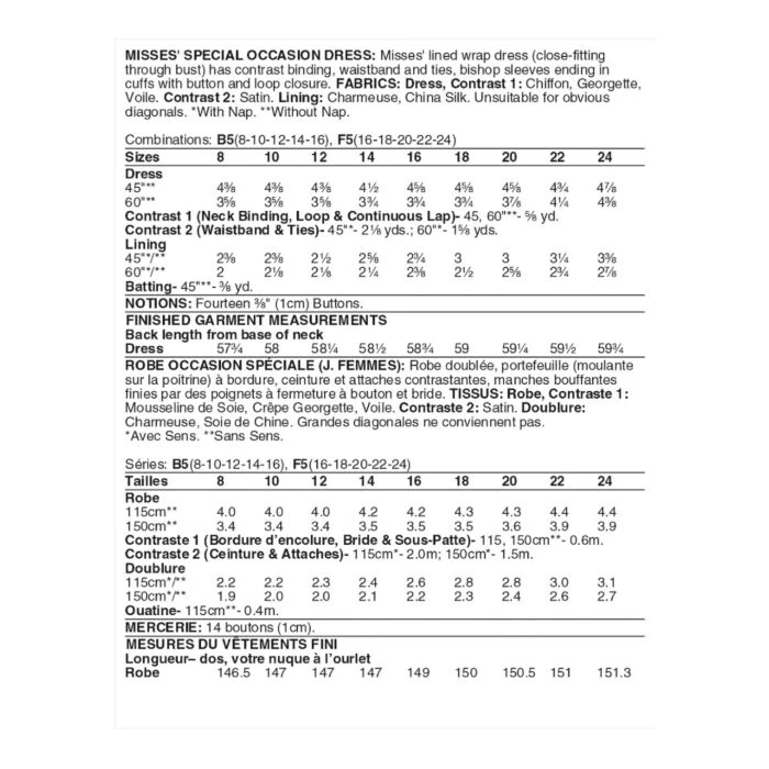 Vogue Sewing Pattern 1762 (B5) - Misses Special Occasion Dress 8-16 V1762B5 8-16 - Image 4