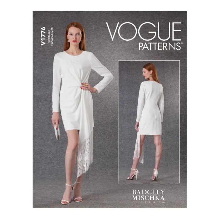 Vogue Sewing Pattern 1776 (Y) - Misses Dress XS-M V1776Y XS-M - Image 5