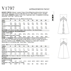 Vogue Sewing Pattern 1797 (B5) - Misses Dress V1797B5 16-24 V1797B5 16-24