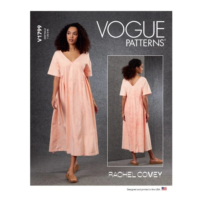 Vogue Sewing Pattern 1799 (ZZ) - Misses Dress V1799ZZ L-XXL V1799ZZ L-XXL - Image 2