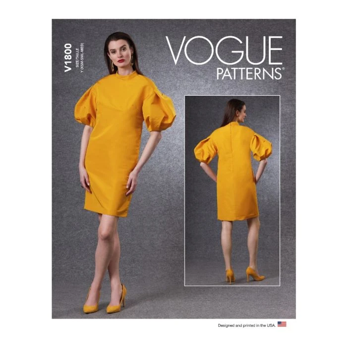 Vogue Sewing Pattern 1800 (ZZ) - Misses Dress V1800ZZ L-XXL V1800ZZ L-XXL - Image 2