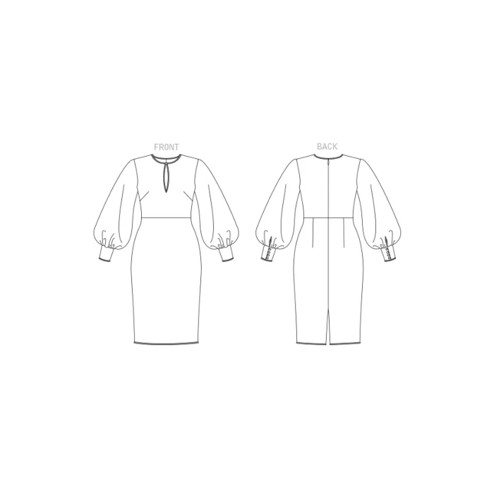 Vogue Sewing Pattern 1841 (B5) - Misses Petite Occasion Dress 8-16 V1841B5 8-16 - Image 3