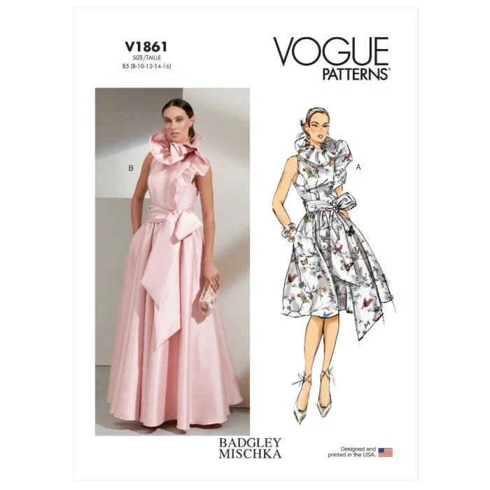 Vogue Sewing Pattern 1861 (F5) - Misses Special Occasion Dress 16-24 V1861F5 16-24 - Image 2
