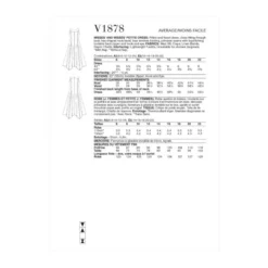 Vogue Sewing Pattern 1878 (E5) - Misses Dress 14-22