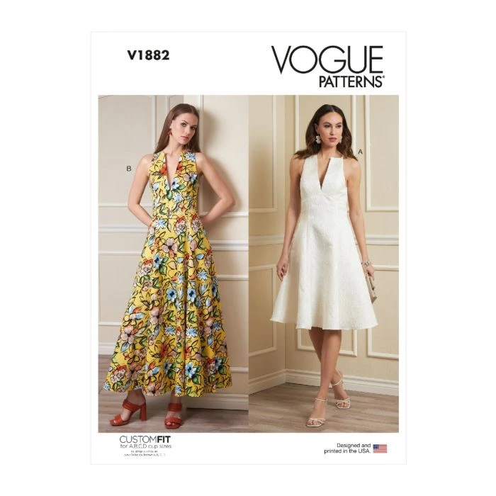 Vogue Sewing Pattern 1882 (B5) - Misses Dress 8-16 - Image 2