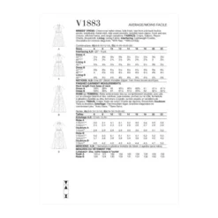 Vogue Sewing Pattern 1883 (A5) - Misses Dress 6-14