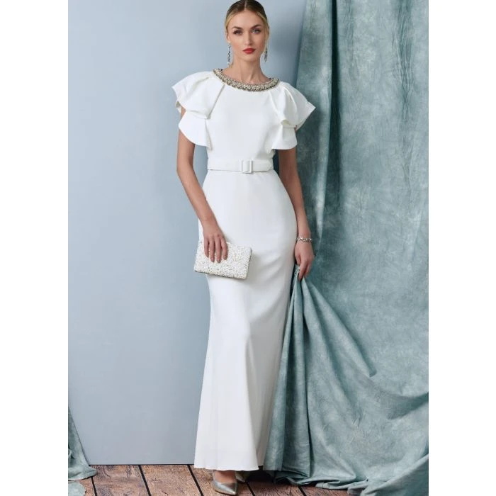 Vogue Sewing Pattern 1919 (F5) - Misses Dress With Belt 16-24