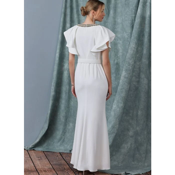 Vogue Sewing Pattern 1919 (F5) - Misses Dress With Belt 16-24 - Image 2