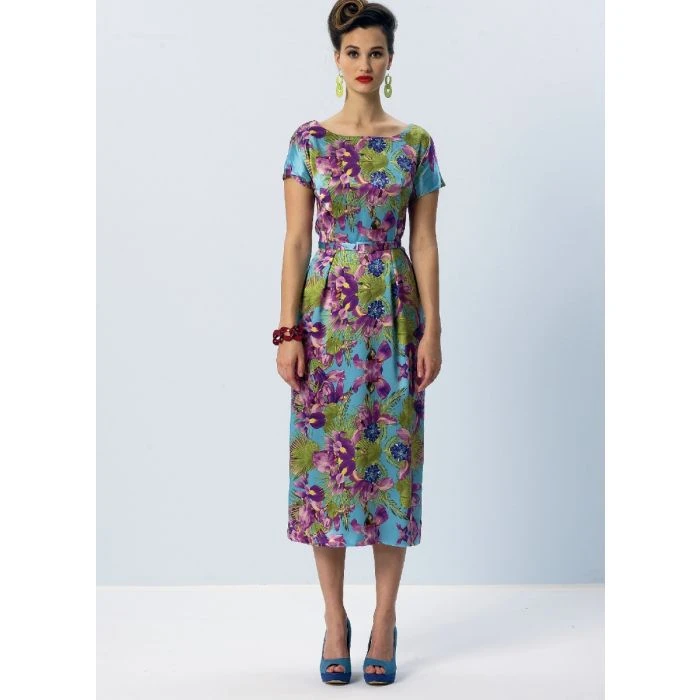 Vogue Sewing Pattern 8875 (F5) - Vintage Dress & Coat 16-24 V8875 16-24 - Image 2