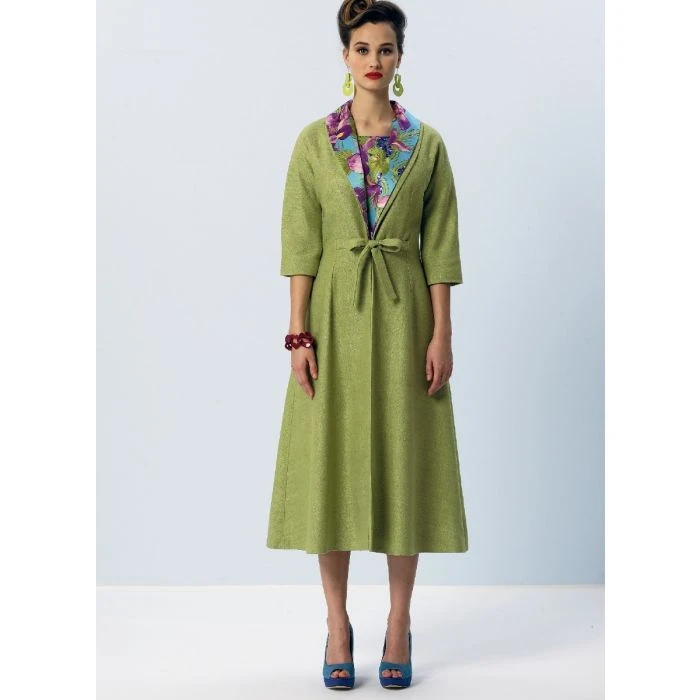 Vogue Sewing Pattern 8875 (F5) - Vintage Dress & Coat 16-24 V8875 16-24 - Image 5