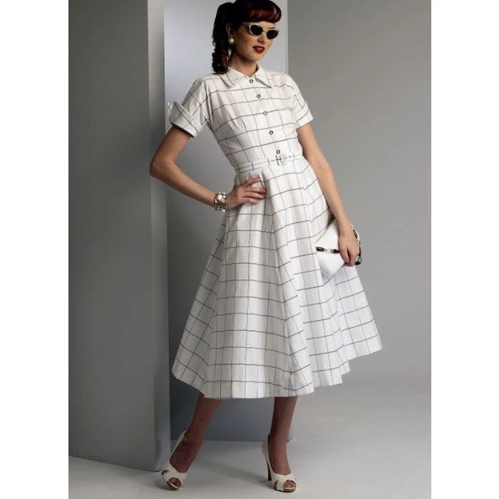 Vogue Sewing Pattern 9000 (B5) - Misses Vintage Dress 8-16 V9000 8-16 - Image 3