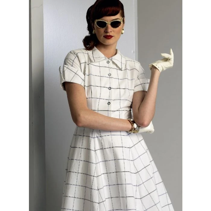 Vogue Sewing Pattern 9000 (B5) - Misses Vintage Dress 8-16 V9000 8-16 - Image 5